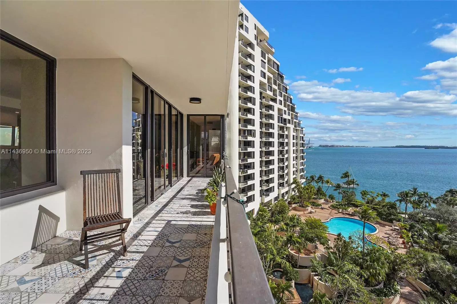 520 Brickell Key Dr # A1015 balcony 1