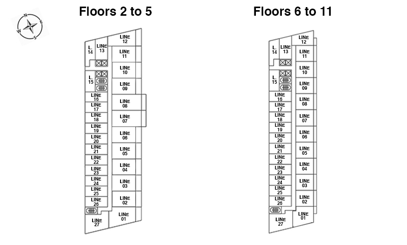 The Standard Residences Keyplan