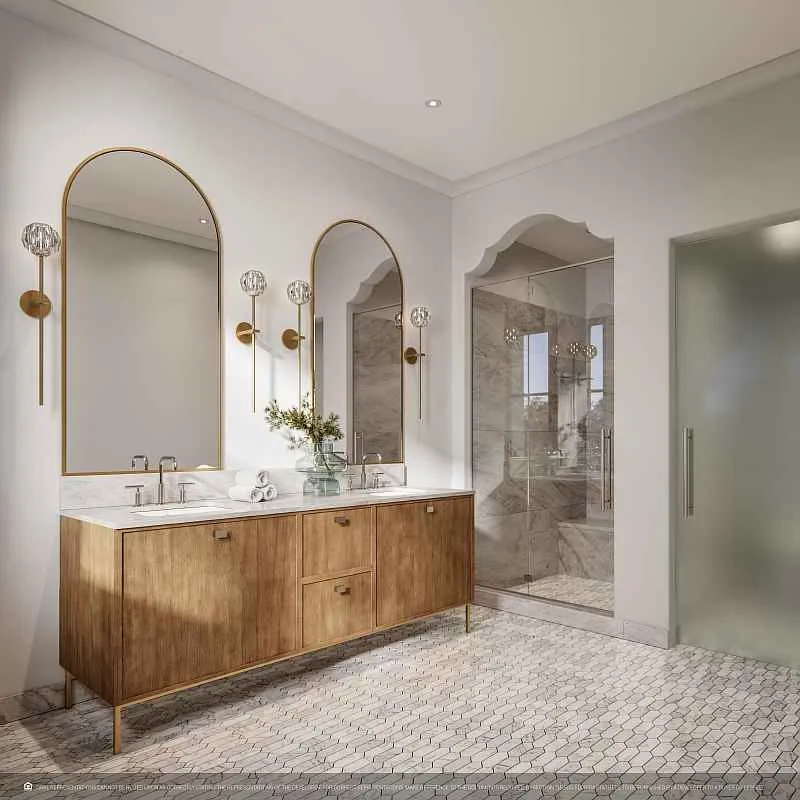 Village at Coral Gables Townhome - Primary Bathroom