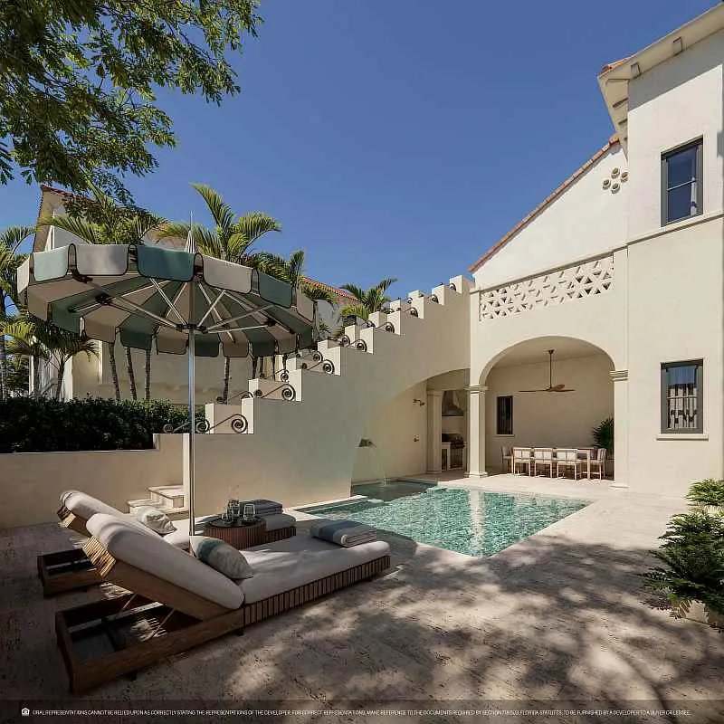 Village at Coral Gables Villas - Pool Loggia