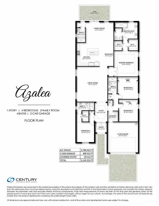 century heights Azalea floor map