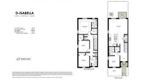 century park villas place ISABELLA floor plan